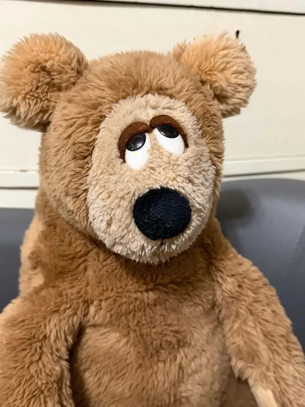 Wallace Berrie Bertram Plush Teddy Bear Brown Stuffed Animal Vintage